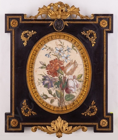 Неизвестный французский художник. Цветы. Первая половина XIX века.