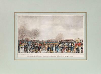 Зур (Suhr) Петер (1788–1857). Вступление казаков полковника Теттенборна в Гамбург 18 марта 1813 года. 2-я половина 1810-х годов.