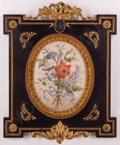 Неизвестный французский художник. Цветы. Первая половина XIX века.