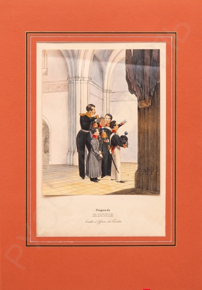Монтен (Monten), Дитрих (Генрих Мария) (1799-1843). Офицер и воспитанники кадетского корпуса. 1830-е годы.